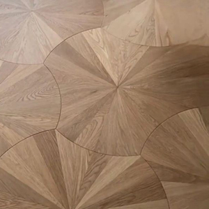 Parquet en teck multicouche préfini, faible entretien, gaufré, grade AB, 14mm 16mm 20mm, à joint mâle et femelle, motif hexagonal, pour buanderie - Product Image 1
