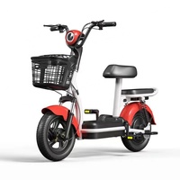 Vélo Électrique Urbain 14 Pouces Direct Usine, Batterie Plomb-Acide Rechargeable 48V 12A, Vélo Électrique Adulte 350W