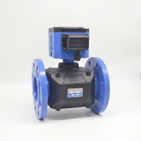 Compteur d'eau ultrasonique à bride bleue avec sortie Modbus RS485 DN100-DN500
