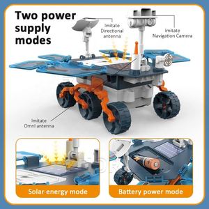 Zhorya Kids Diy 46PCS Science Experiment Robot Engineering Building Kits Solar Powered Car Toys - Product Image 3