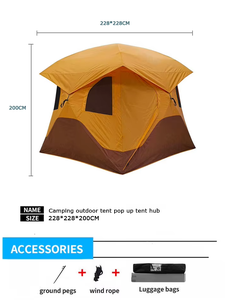 Tenda Pop-up Istantanea <span class=keywords><strong>per</strong></span> 4 Persone OEM, Impermeabile e Antivento, Completamente in Rete, <span class=keywords><strong>per</strong></span> <span class=keywords><strong>Campeggio</strong></span> Familiare con <span class=keywords><strong>Copertura</strong></span> Antipioggia Rimovibile - Product Image 5