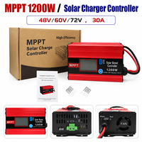 Nouveau contrôleur de charge solaire MPPT 1200W 2025 à haute efficacité, chargeur élévateur 48V/60V/72V pour batteries de VE, VR et systèmes hors réseau