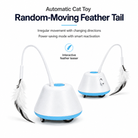 Jouet automatique pour chat, laser, plume, interactif, double jeu, mouvement aléatoire, jouet pour chaton 360° °   Vente en gros OEM