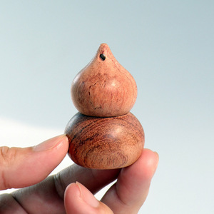Bubinga Wood Gourd Shaped Rollerball <b>Diffuser</b> <b>Bottle</b> 2ml Hand Made Aromatic Essential Oil Container - Product Image 1