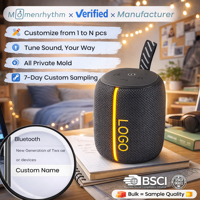 New Arrival Personalized Portable Wireless IPX5 Charging Speaker Student Dorm Long Battery Life Hifi Sound