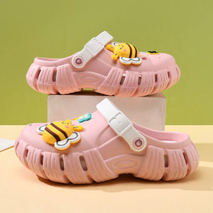 Women's Platform <b>Clogs</b> White Cartoon EVA Hollow Thick Sole Summer Sandals Non Slip Breathable Wear Resistant - Product Image 4