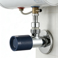 Robinet d'angle manuel en laiton épaissi de haute qualité pour eau chaude et froide, idéal pour salle de bain et bidet