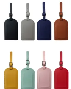 ป้ายแท็กกระเป๋าเดินทางหนัง PU แบบกำหนดเองขายส่งราคาถูก ป้ายหลากสีสำหรับกระเป๋าเดินทาง เป้สะพายหลัง ของที่ระลึกสำหรับการเดินทาง - Product Image 4