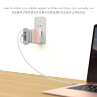 Utilisé pour MacBook Air Pro Computer Adapter Case Charger Data Cable Storage Organizer 30w 67w 96w 140w USB C.