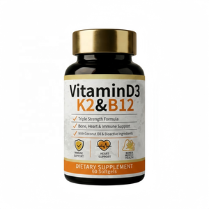 Gélules de Vitamine D3 K2 <span class=keywords><strong>B12</strong></span> Haute Puissance pour le Soutien Osseux, Cardiaque et Immunitaire – Complexe Triple Force pour le Métabolisme Énergétique - Product Image 2