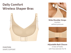 Soutien-gorge sculptant sans couture et sans armatures Waistdear pour <span class=keywords><strong>femme</strong></span>, couvrant entièrement la poitrine, idéal pour dissimuler la graisse du dos <span class=keywords><strong>au</strong></span> quotidien - Product Image 3