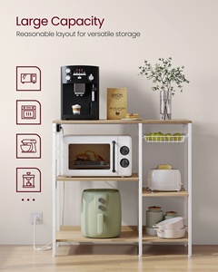 <span class=keywords><strong>VASAGLE</strong></span> Étagères multifonctionnelles multicouches pour la <span class=keywords><strong>cuisine</strong></span> Étagère d'angle durable pour la <span class=keywords><strong>cuisine</strong></span> Étagère de rangement pour four à micro-ondes à 3 niveaux - Product Image 3