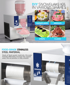 Naixer Hawaii bán tuyết nón bột Flake Ice Cream Shaver Maker Bingsu Con lăn máy xách tay Tuyết ICE crame máy - Product Image 4