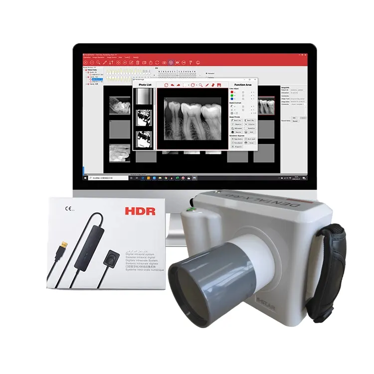 Полный набор стоматологических портативных цифровых рентгеновских аппаратов и рентгеновских сенсоров HDR500