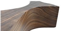 Pièce entière de haute qualité Support pour casque en bois de noyer Support en bois massif Support en noyer