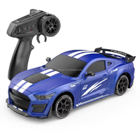 Voiture de drift RC 4x4 1:24, 2,4 GHz, haute vitesse, télécommandée, avec roues supplémentaires, obstacles, batterie rechargeable