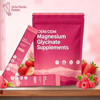 Suplemen Magnesium Glisinat OEM/ODM Bubuk Elektrolit untuk Mendukung Kesehatan Dewasa, Menenangkan Relaksasi Otot dan Tidur
