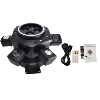 Projecteur de scène laser disco de haute qualité Bee Eye 4 en 1 Mini Moving Head 6 bras blanc et doré avec stroboscope