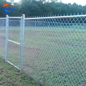 Galvanized PVC Coated Chain Link <strong>Fence</strong> with Top Barbed <strong>Wire</strong> Diamond Hole Cyclone <strong>Wire</strong> <strong>Fence</strong> Design for Farm Field &amp;Security <strong>Gate</strong> - Product Image 5
