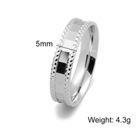 Parures de bagues de mariage très populaires en argent sterling 925, plaqué rhodium, simples et personnalisables pour hommes et femmes