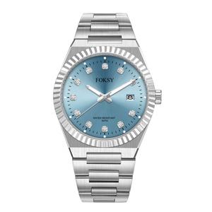 Montre personnalisée avec logo pour homme, en acier inoxydable, étanche, vente en gros, montre-bracelet à quartz de luxe, fabricants de montres OEM - Product Image 1