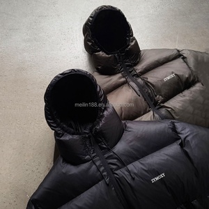 Winter Shiny Designer Puffer <b>Jacket</b> <b>Men</b> High Quality Custom Manufacturer Oversized Windproof Waterproof Zipper Coat Down <b>Jacket</b> - Product Image 4