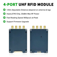 Módulo Lector/Escritor RFID UHF de Largo Alcance TY902 860~960MHz de 4 Canales con Chip Impinj E710, 1000 Etiquetas por Segundo, para Almacén