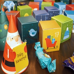 Custom Beauty Cosmetic Large 12 Days of Christmas Advent Calendar <b>Gift</b> <b>Box</b> Set - Product Image 3