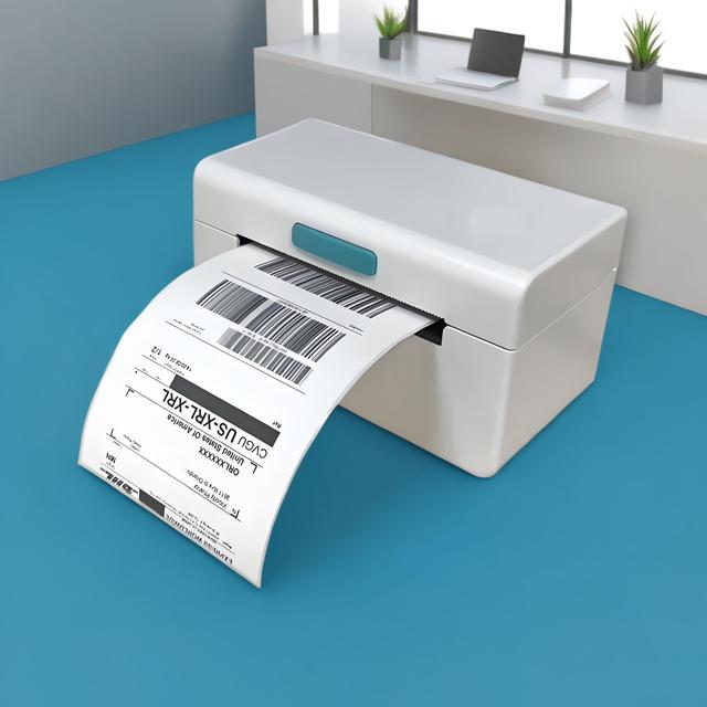 110mm Thermal Shipping Label Printer 203dpi Sticker Machine Postage Label Printer for Small Business