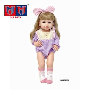 Vente en gros 22 pouces haute qualité Simulation visage vivant bébé poupées Reborn poupée bébé jouets <span class=keywords><strong>qui</strong></span> ressemblent à de vrais bébés pour les filles - Product Image 2