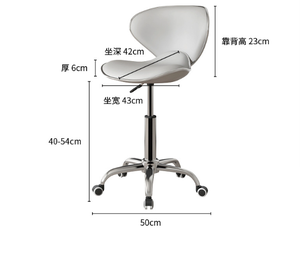 Sillas de barbero de estilo barcelonés de último diseño, sillas de barbero de estilo alto y moderno, muebles con altura ajustable - Product Image 5