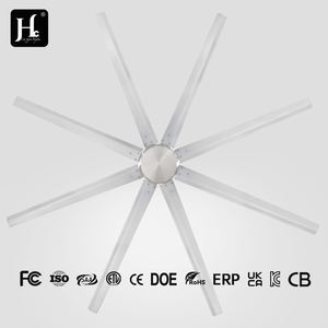 100in Matt Black 6-Speed Ceiling <b>Fan</b> 6 Blades DC Motor Remote Control for Exterior House Porch Gazebo Metal Material Electric - Product Image 3