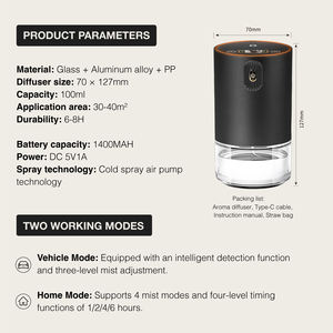 Diffuseur d'arômes intelligent multi-scènes à écran HD grande capacité à double mode intelligent en gros d'usine - Product Image 5
