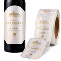 Etiqueta Texturizada Premium Perlada con Superficie Brillante, Etiqueta de Papel Perlado Multicolor para Whisky y Vino