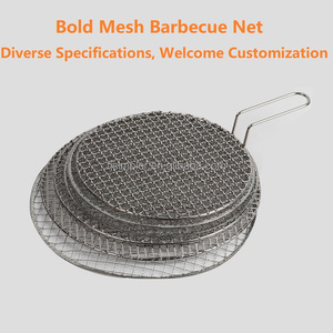 Griglia griglia griglia griglia barbecue usa e getta in acciaio inossidabile e rete facilmente pulita per uso carbone da campeggio - Product Image 6