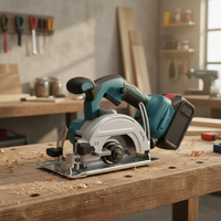 Scie circulaire électrique 125 mm pour style sans balais, batterie au lithium, portable, travail du bois, machine de découpe industrielle à charge