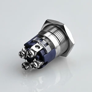 <b>Push</b> <b>Button</b> <b>Switch</b> Ring LED Illuminated 12V 24V Suitable For Marine Automotive And Control Cabinets - Product Image 6