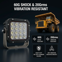 Lampe LED haute luminosité IP69K pour machines minières, excavatrices, travaux de nuit - Éclairage de travail LED pour machines minières