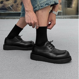 Chaussures en cuir tendance pour hommes, de haute qualité, chaussures classiques pour hommes, design à semelle épaisse, grandes tailles, chaussures derby les plus vendues - Product Image 6