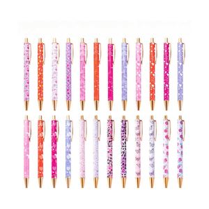 Bolígrafo de Metal con Diseño de Corazón Personalizado para el Día de San Valentín, Tinta Multicolor, Ideal para Estudiantes y Regalos Promocionales - Product Image 1