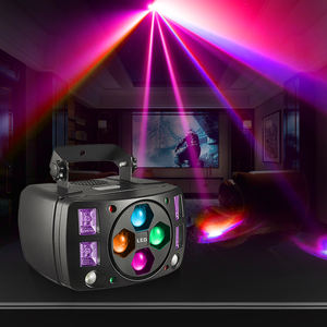 Luces de haz LED RGBW cuatro en uno para escenario blanco con colores verde y rojo teñido Bee Eye Stage Butterfly DJ Nightclub - Product Image 3