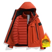 Vente directe usine – Nouvelle veste bomber d'hiver imperméable à capuche, doublure amovible, trois-en-un, thermique, unisexe, pour l'extérieur