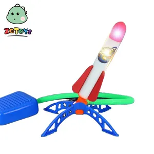 Zhiqu – jouets de plein air amusants, jouet de lance-fusée en mousse, support de lanceur robuste avec tapis de lancement pour enfants garçons filles