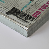 Papier d'emballage en aluminium imprimé sur mesure, papier parchemin en nid d'abeille composite pour l'emballage alimentaire dans les restaurants de traiteur
