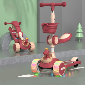 La trottinette pour enfants la plus vendue et la moins chère, trois en un, pliable, avec roulettes en PU, trottinette pour enfants - Product Image 5