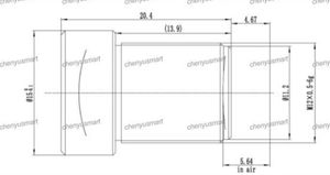 <span class=keywords><strong>1</strong></span>/<span class=keywords><strong>1</strong></span>.8 "<span class=keywords><strong>1</strong></span>/<span class=keywords><strong>2</strong></span>" 12mm 8MP M12 렌즈 싱글 보드 렌즈 저왜곡 TTL 26.04mm - Product Image 5