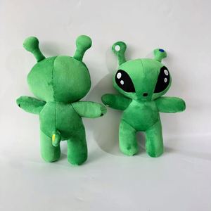 Jouets en peluche Alien vert de dessin animé en gros, porte-clés et oreillers brodés, rembourrés en coton PP, cadeaux d'anniversaire pour filles et garçons - Product Image 6