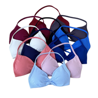 Soutien-gorge de sport respirant de haute qualité pour femme, idéal pour le yoga, la gym et le fitness, avec logo personnalisé, dos nu