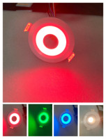 Projecteurs encastrés Benory 24V Loxone PWM pour sauna extérieur 12W RGBCCT blanc réglable, compatibles avec les downlights intelligents dimmables Loxone