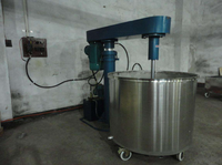 Harga pabrik Mixer lancar baja tahan karat cair Mixer pencampur mesin pembuat emulsi cat Mixer